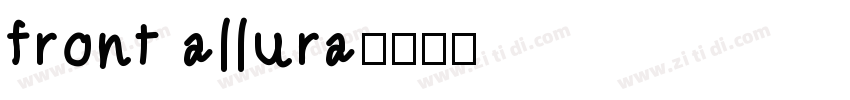 front allura字体转换
